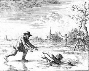 Anabaptist Dirk Willems saves the life of his captor prior to his execution