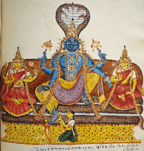 Vishnu with Shridevi