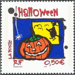 France Halloween Stamp
